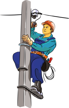 تنفيذ مشاريع شبكات توزيع وتحويل الكهرباء